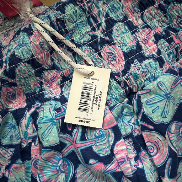 Simply Southern Pink and Blue Patterned Blouse Set - Picture 4 of 11